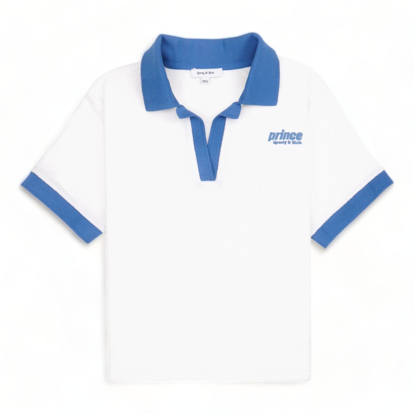 SPORTY & RICH X PRINCE SPORTY TERRY POLO