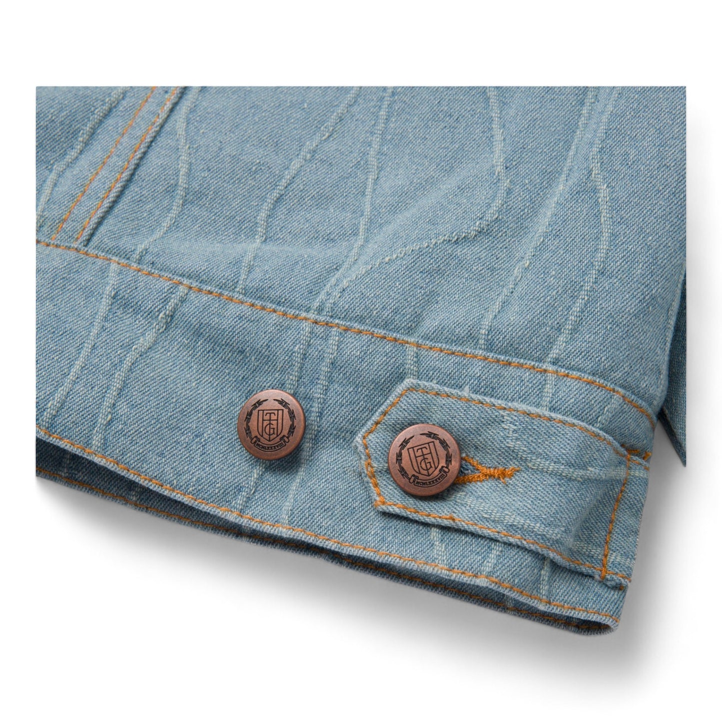 HONOR THE GIFT FREQUENCY DENIM JACKET LIGHT INDIGO