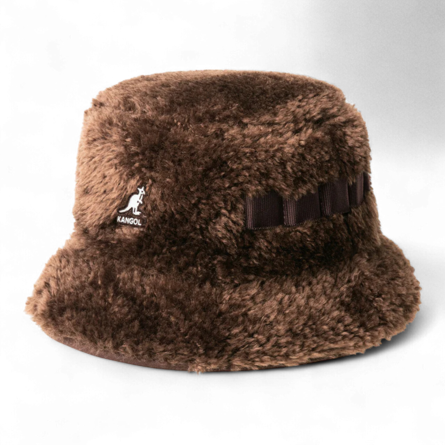 KANGOL FAUX SHEARLING UTILITY BUCKET