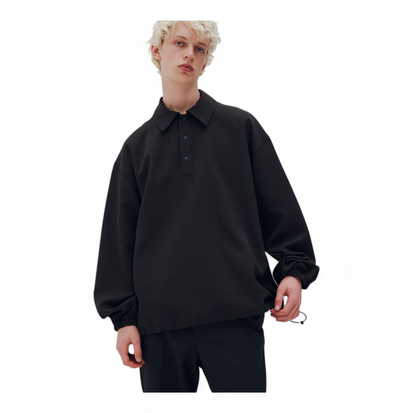SOPHNET. STRETCH WOVEN CLOTH PULLOVER SHIRT