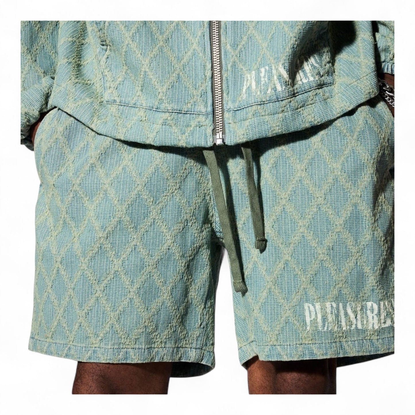 PLEASURES DIAMOND JACQUARD SHORTS