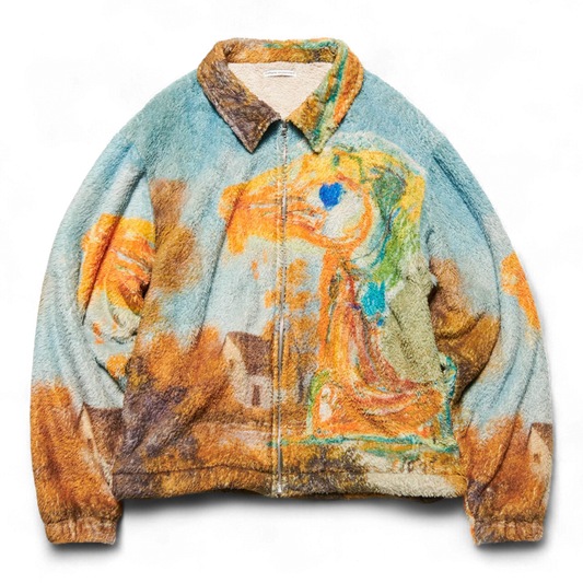 UNIFORM EXPERIMENT ASGER JORN: PAINTING FLEECE BLOUSON