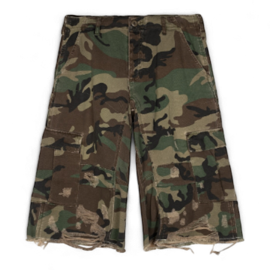 BASKETCASE GALLERY TRACKER CAMO SHORTS
