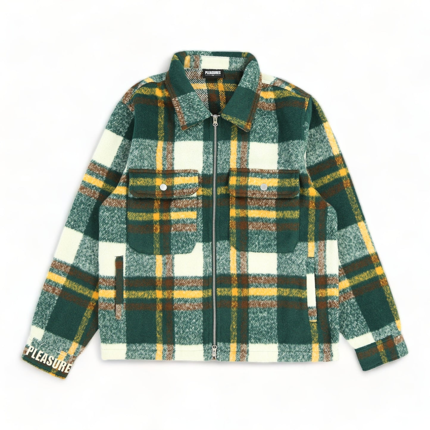 PLEASURES FOLKLORE PLAID WORK JACKET