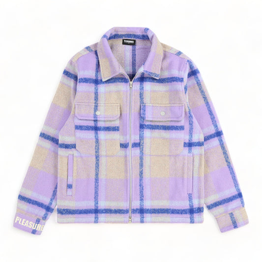 PLEASURES FOLKLORE PLAID WORK JACKET