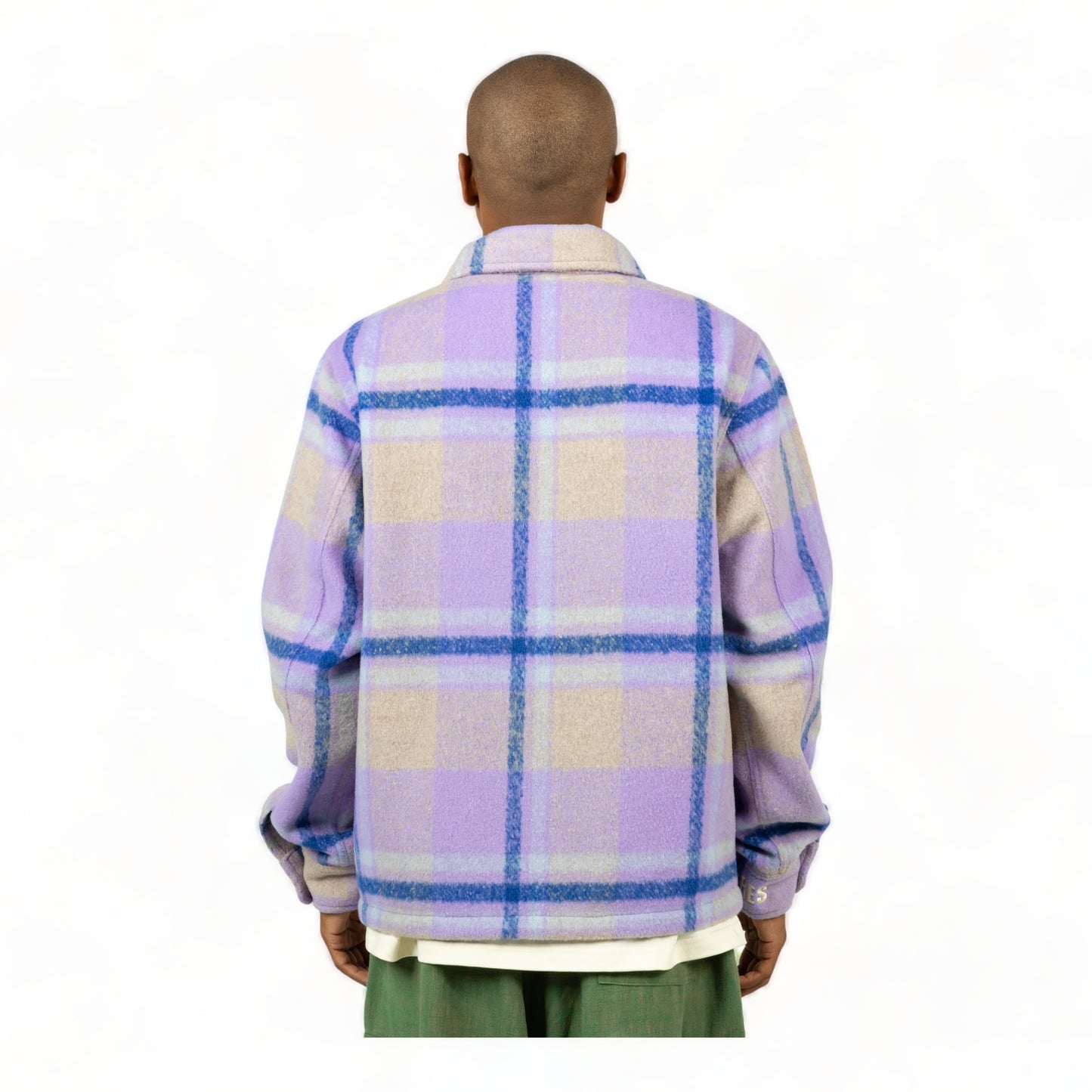 PLEASURES FOLKLORE PLAID WORK JACKET