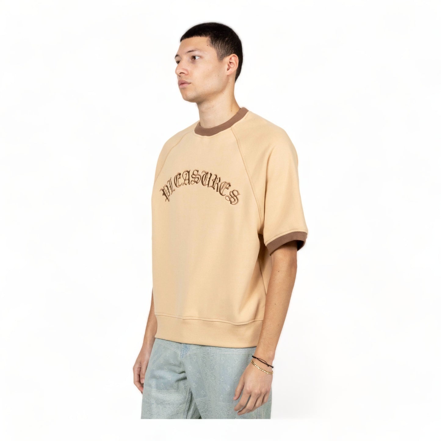 PLEASURES OLD E RINGER SS CREWNECK