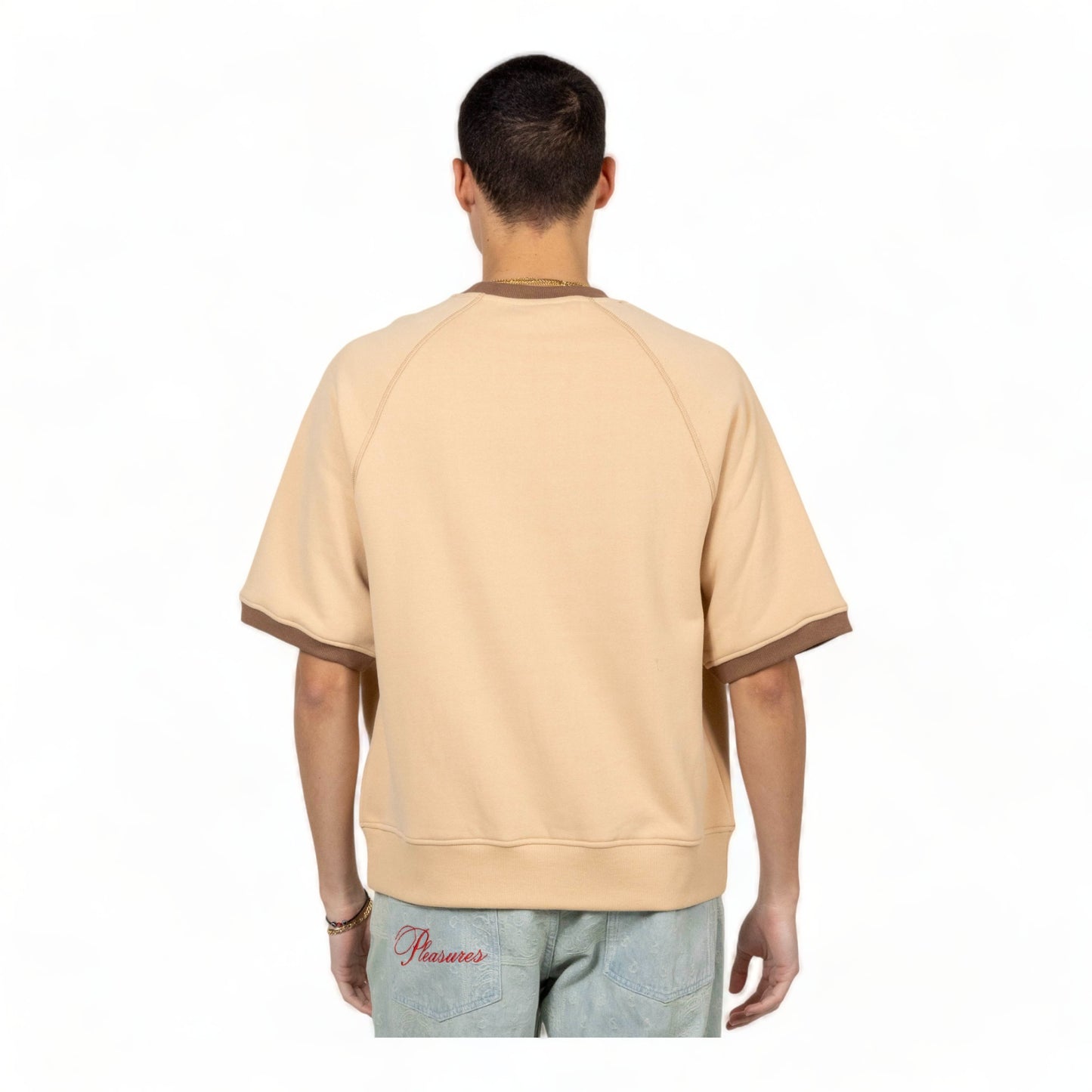 PLEASURES OLD E RINGER SS CREWNECK