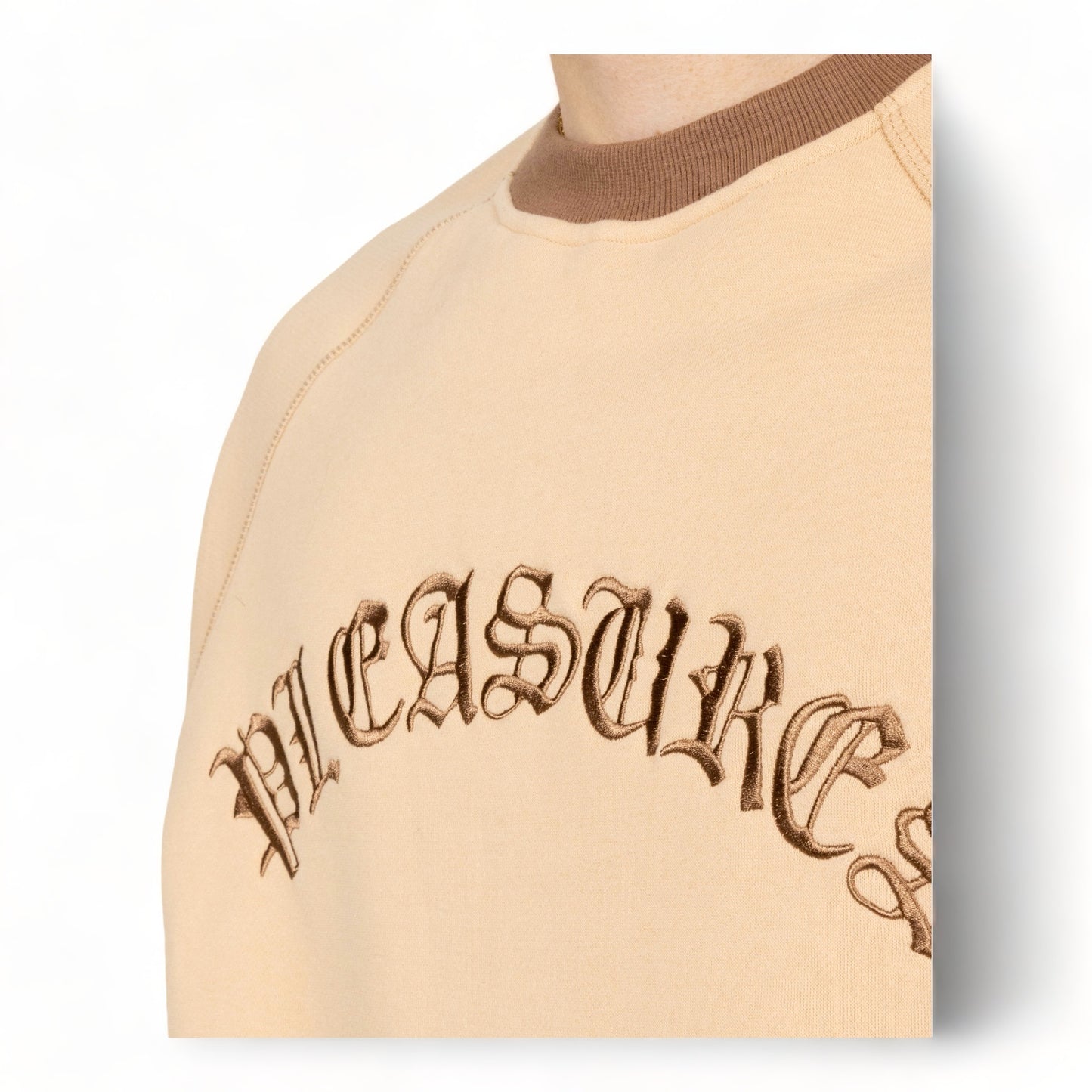 PLEASURES OLD E RINGER SS CREWNECK