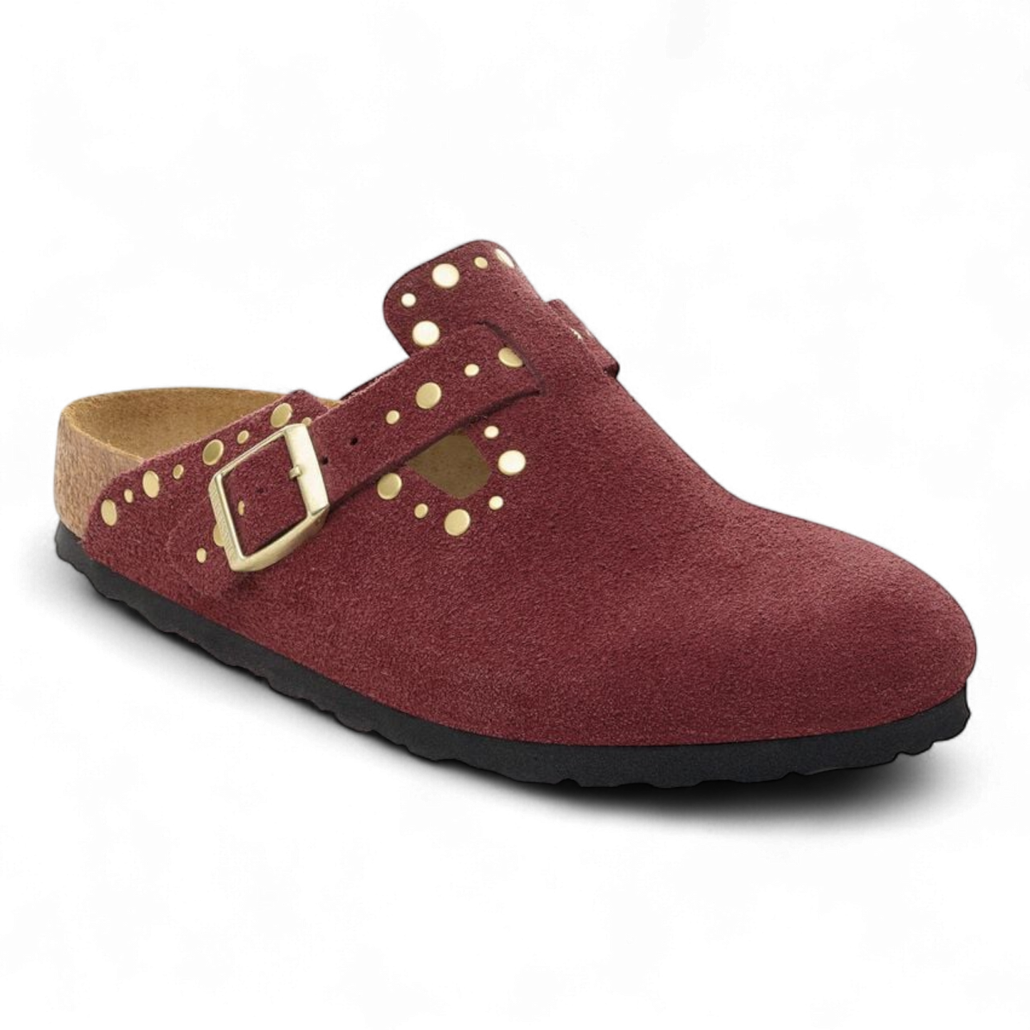 BIRKENSTOCK BOSTON RIVET BORDER ZINFANDEL