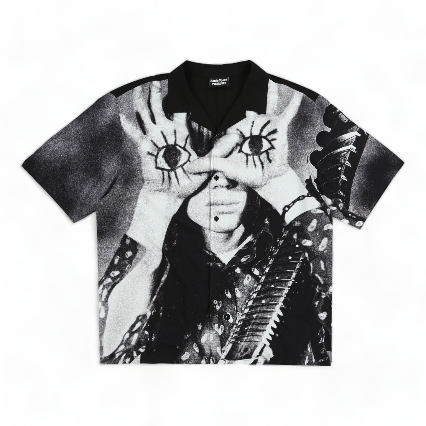 PLEASURES X SONIC YOUTH STAR POWER CAMP COLLAR SHIRT