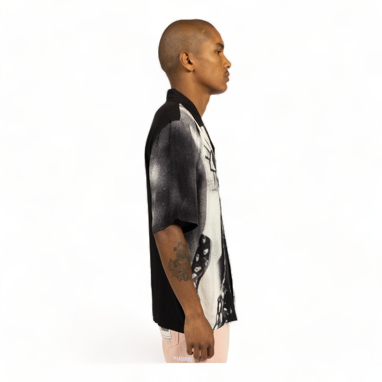 PLEASURES X SONIC YOUTH STAR POWER CAMP COLLAR SHIRT