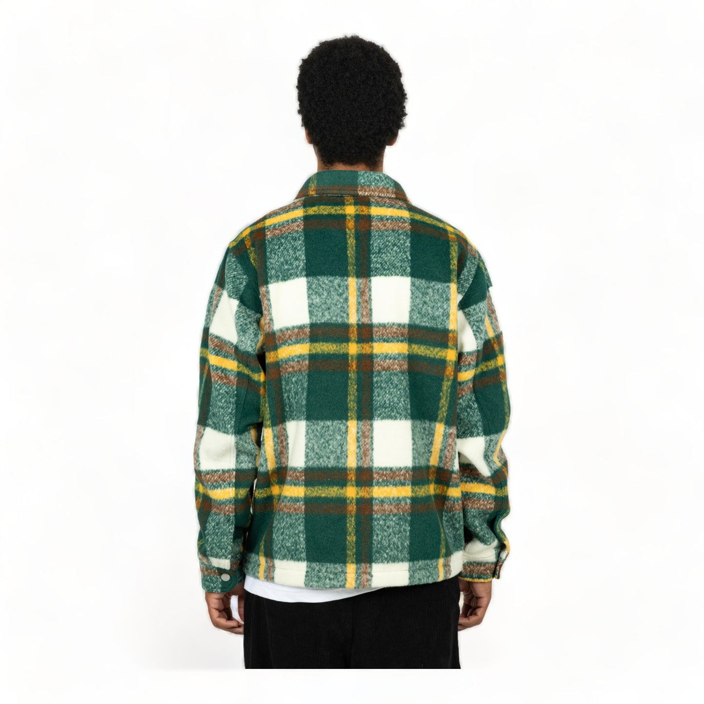 PLEASURES FOLKLORE PLAID WORK JACKET