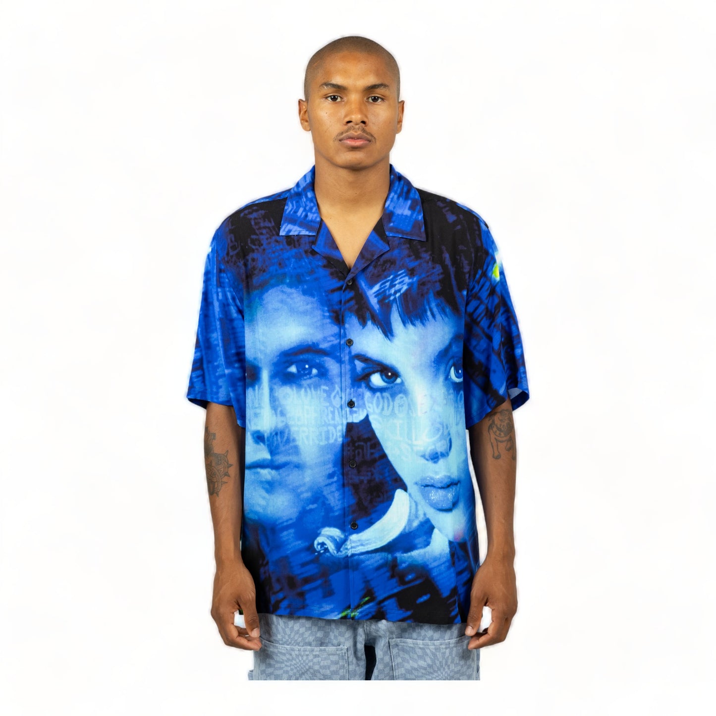 PLEASURES VIRUS RAYON BUTTON DOWN
