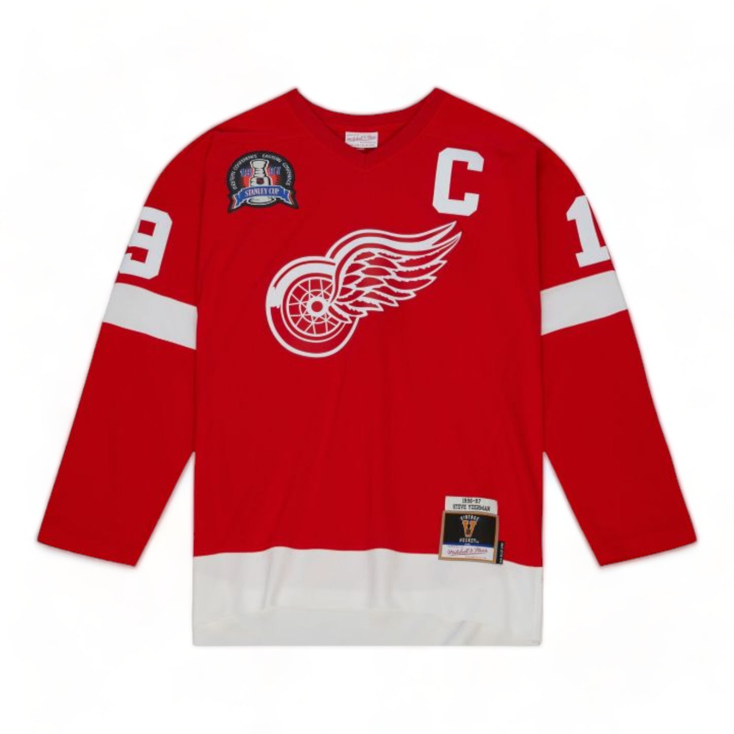MITCHELL & NESS BLUE LINE STEVE YZERMAN DETROIT RED WINGS DARK 1996 JERSEY