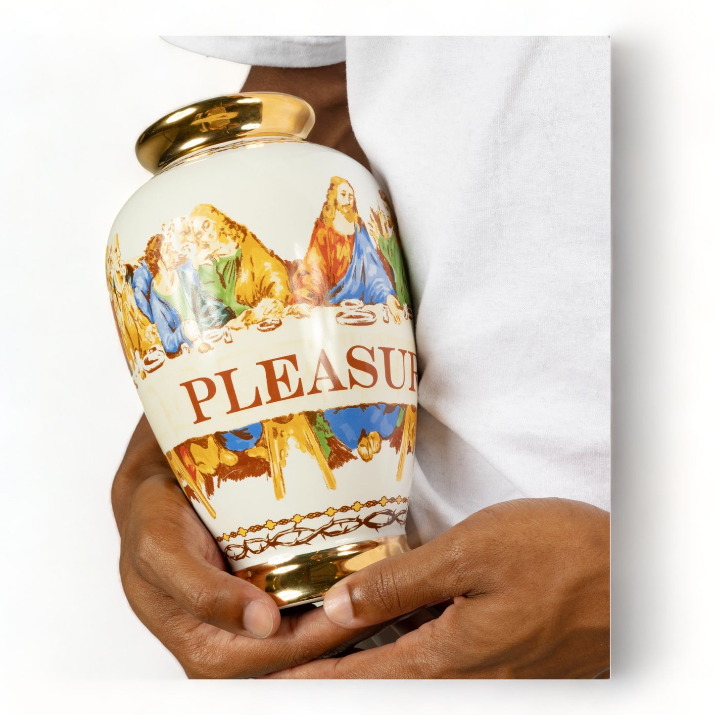 PLEASURES SUPPER CERAMIC VASE