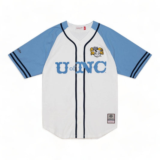 MITCHELL & NESS PRACTICE DAY BUTTON FRONT JERSEY UNIVERSITY OF NORTH CAROLINA
