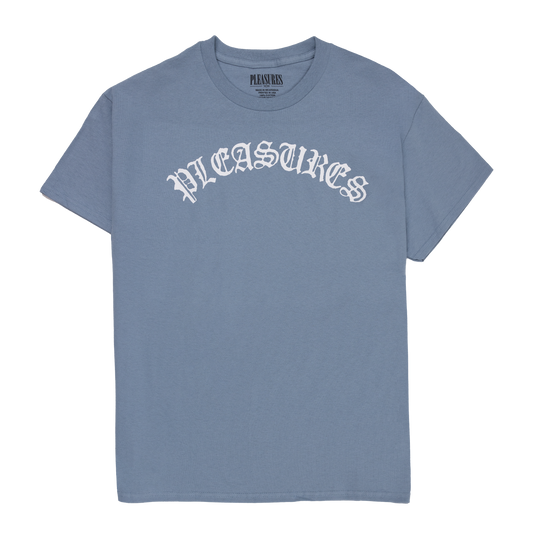 PLEASURES OLDE LOGO T-SHIRT - deviceone
