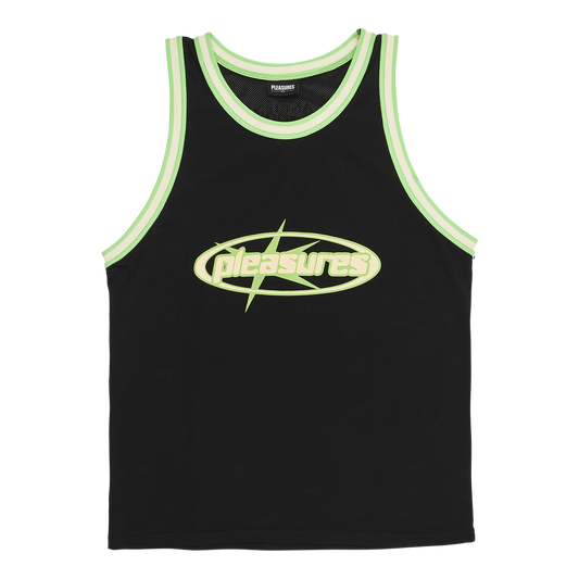 PLEASURES GRIM BASKETBALL JERSEY - deviceone