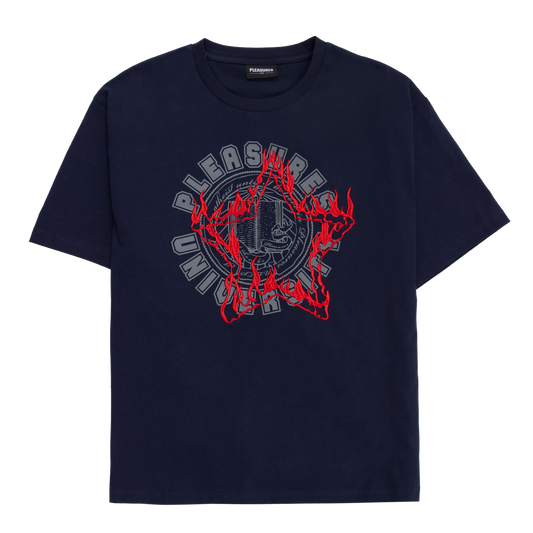 PLEASURES UNIVERSITY HEAVYWEIGHT SHIRT - deviceone