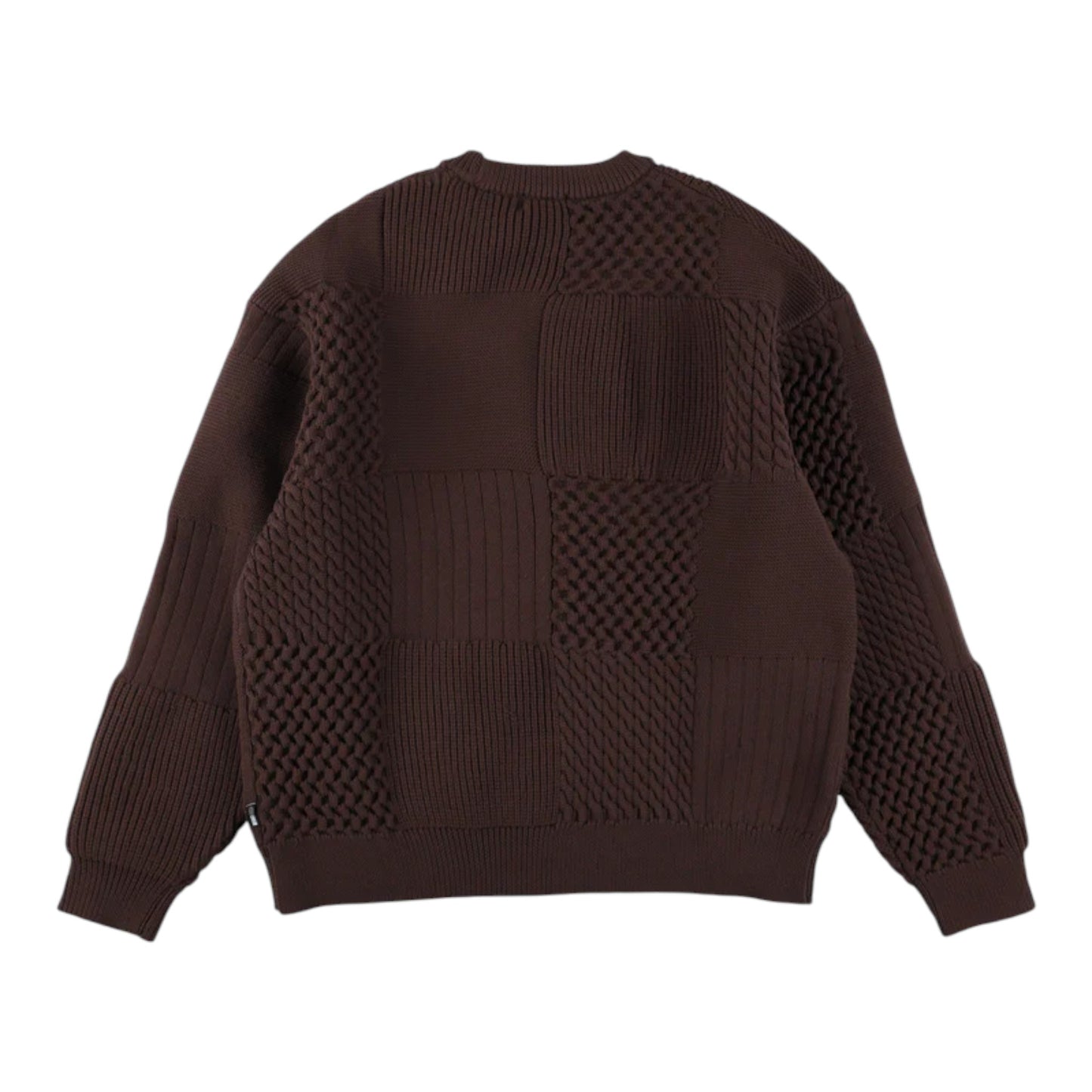 WIND AND SEA PATCHWORK KNIT SWEATER