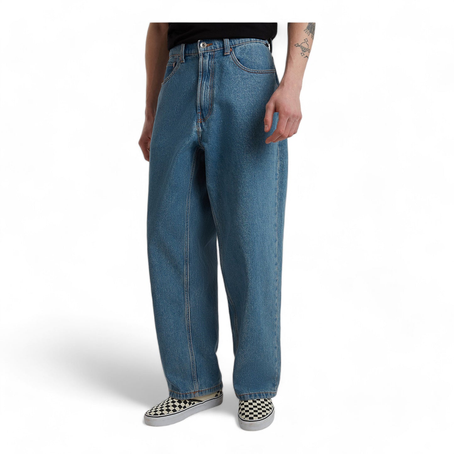 VANS CHECK 5 BAGGY DENIM TROUSERS