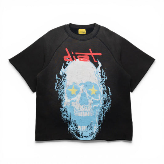 DIET STARTS MONDAY SKULL HALF SLEEVE CREWNECK