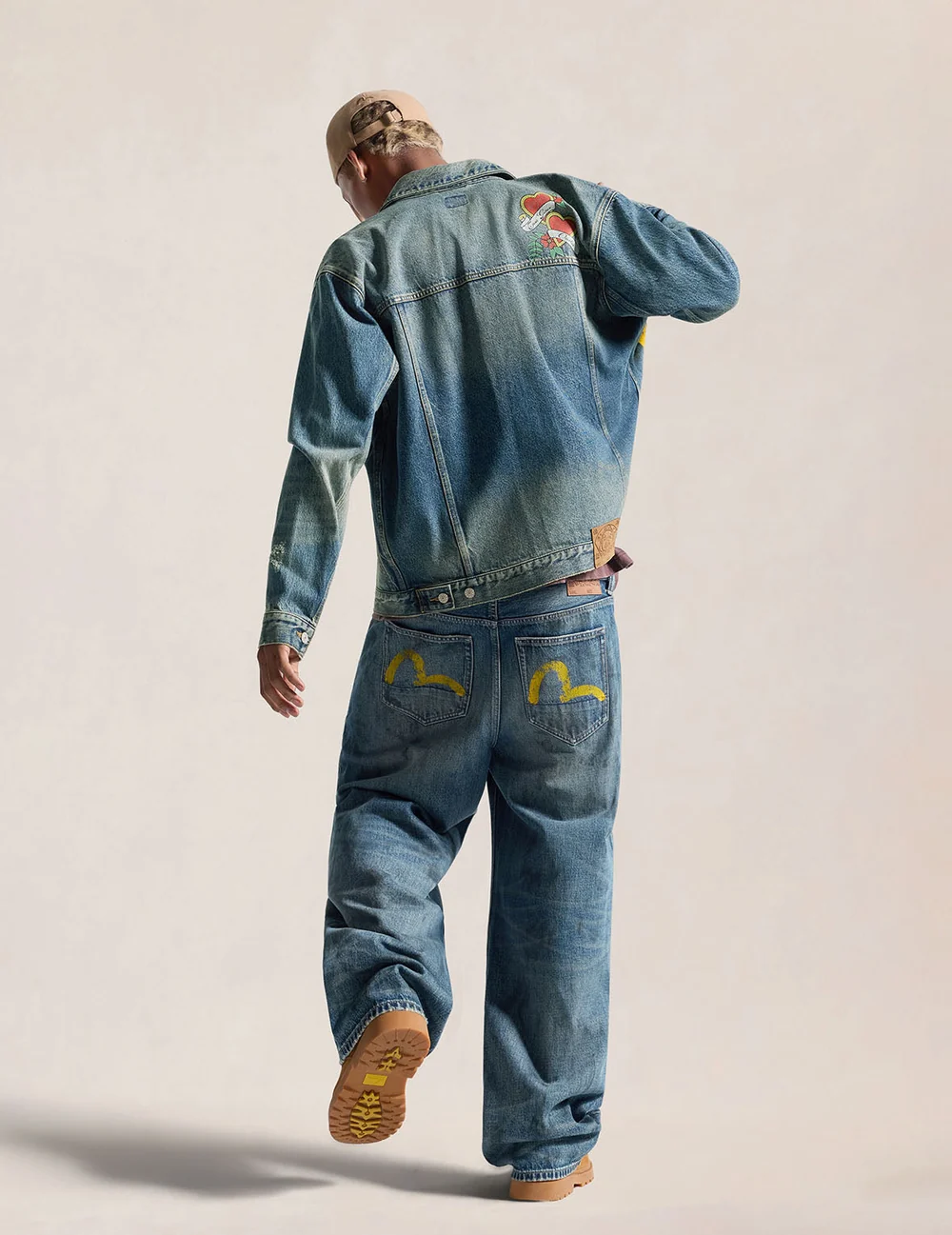 Evisu Evisu Logo Print Denim Work Jacket