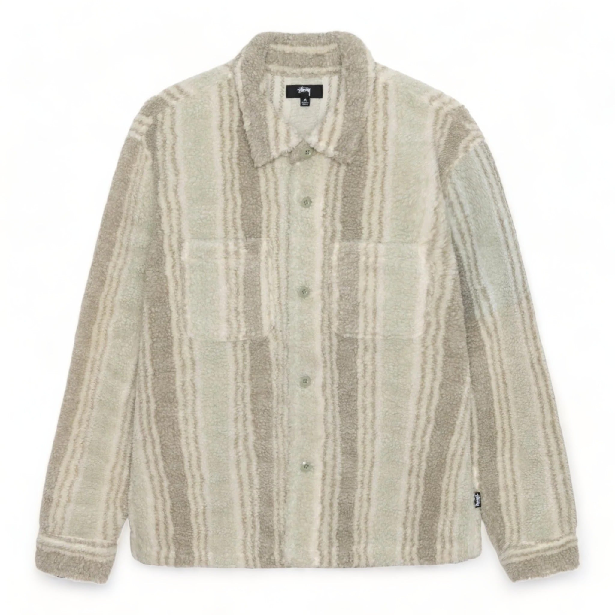 Stussy Striped Sherpa Shirt