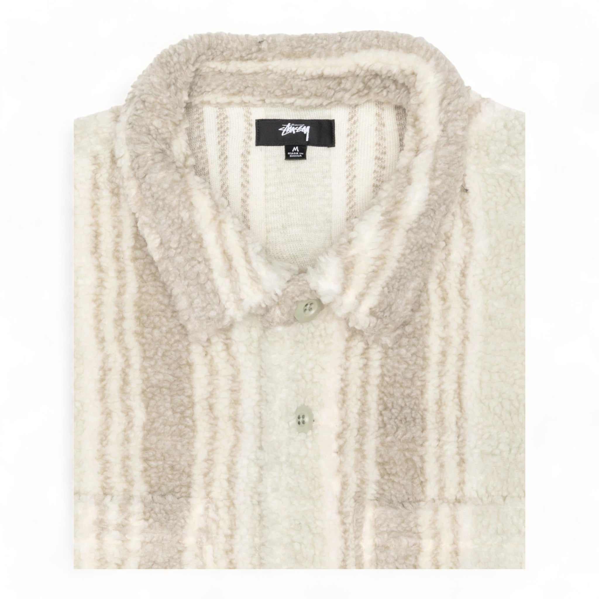 Stussy Striped Sherpa Shirt