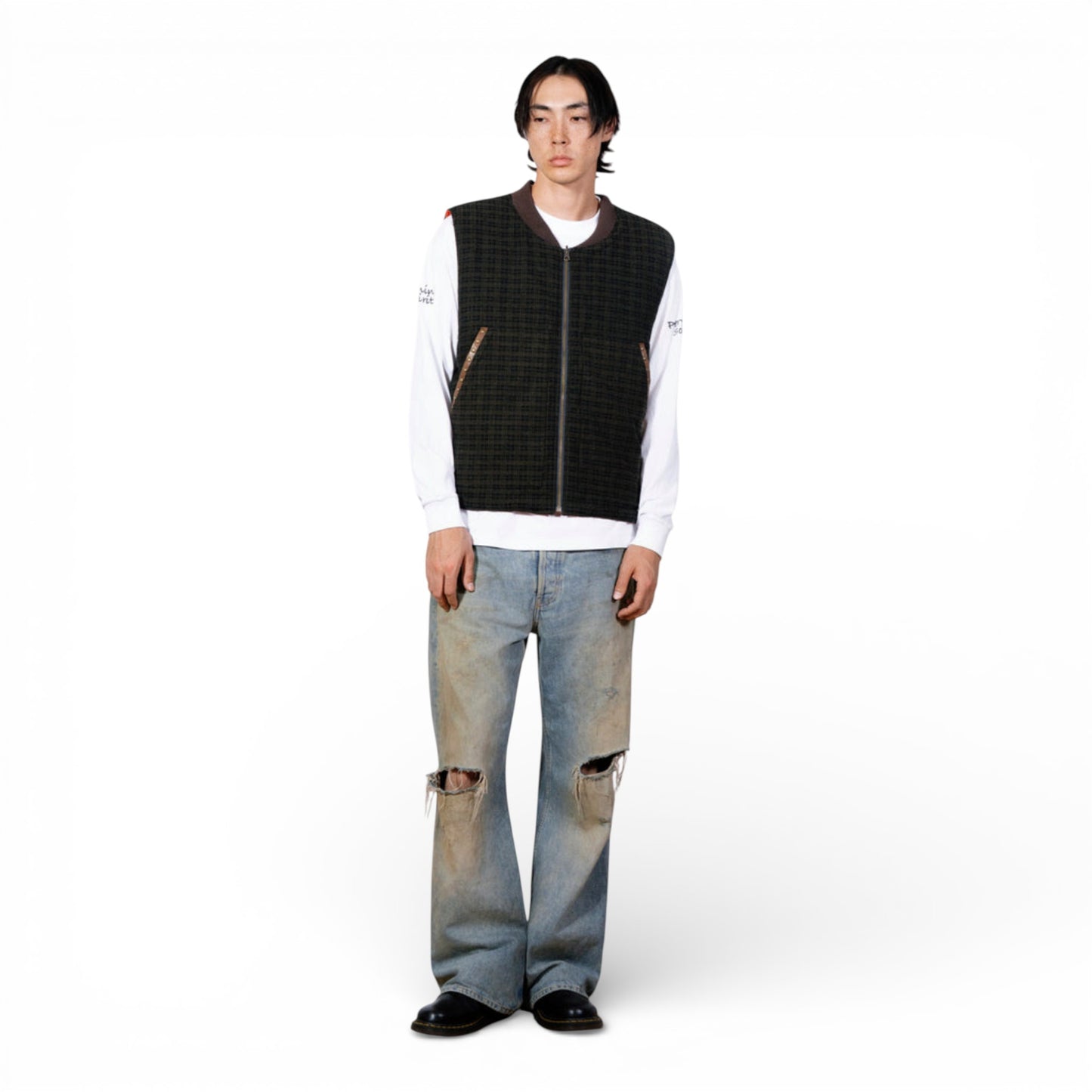 PLEASURES HORNS DENIM VEST