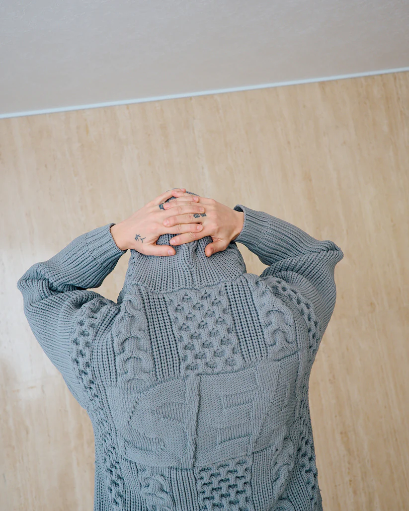 Wind And Sea Cable Knit Hooded Sweater