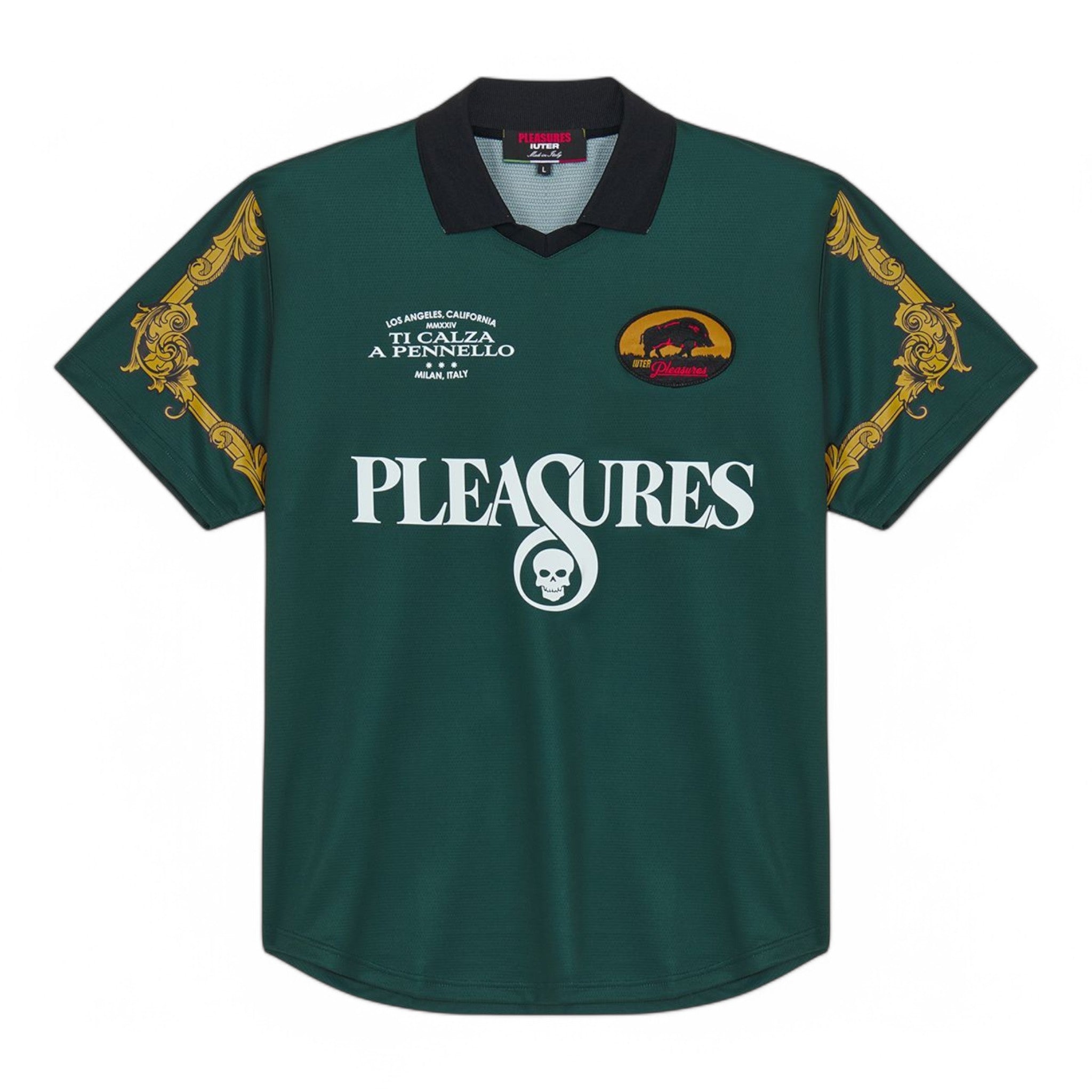 Pleasures X Iuter Carlo Soccer Jersey