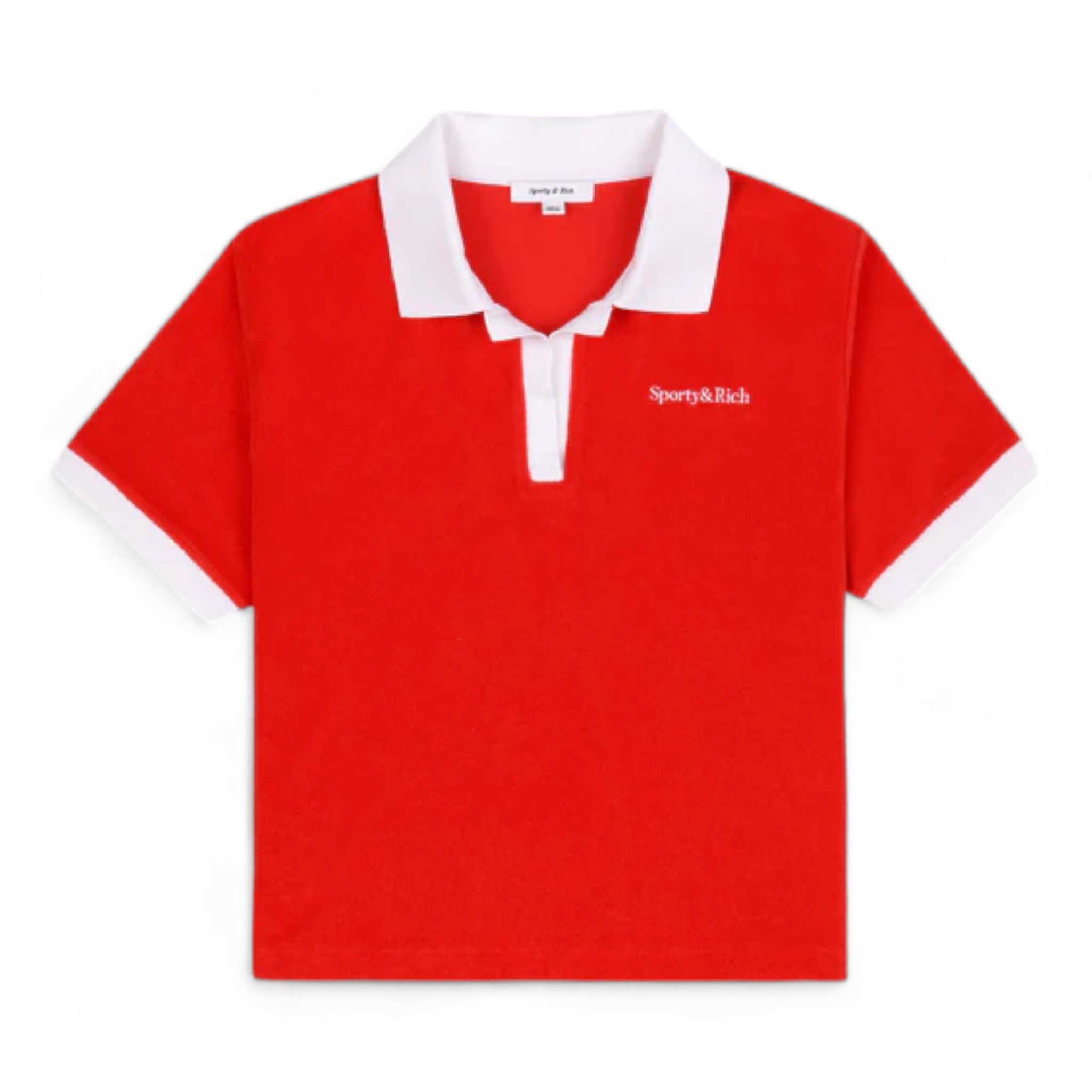 Sporty & Rich Serif Logo Terry Polo