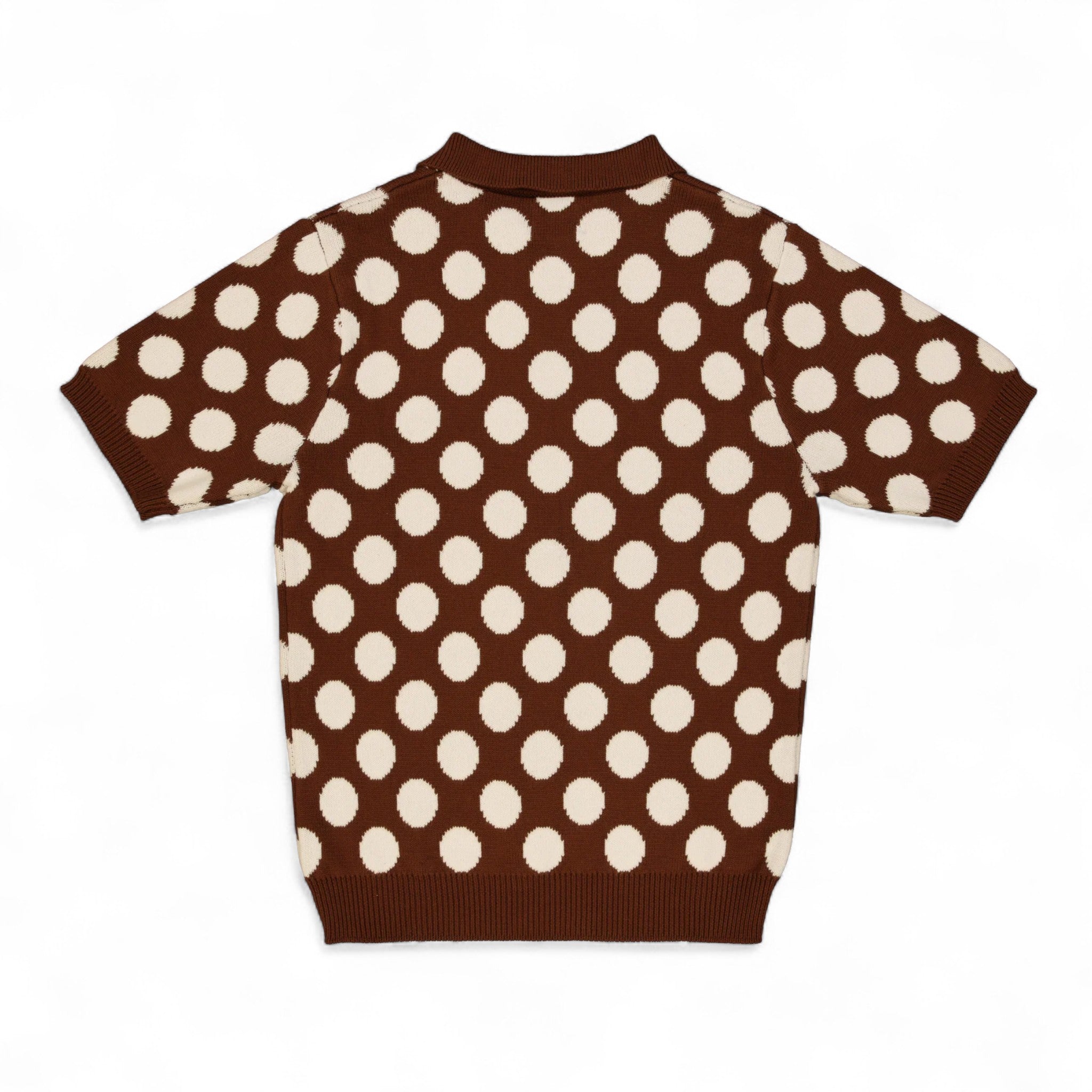 The Loose Company Polka Dot Zip-up Polo
