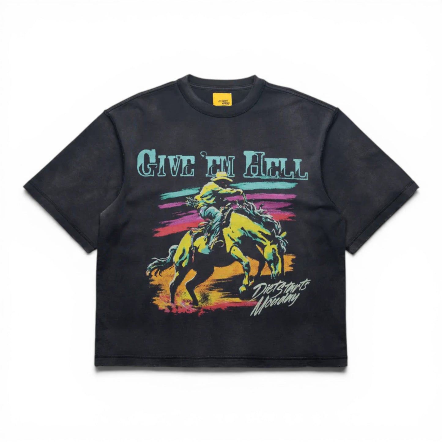 DIET STARTS MONDAY GIVE EM HELL TEE