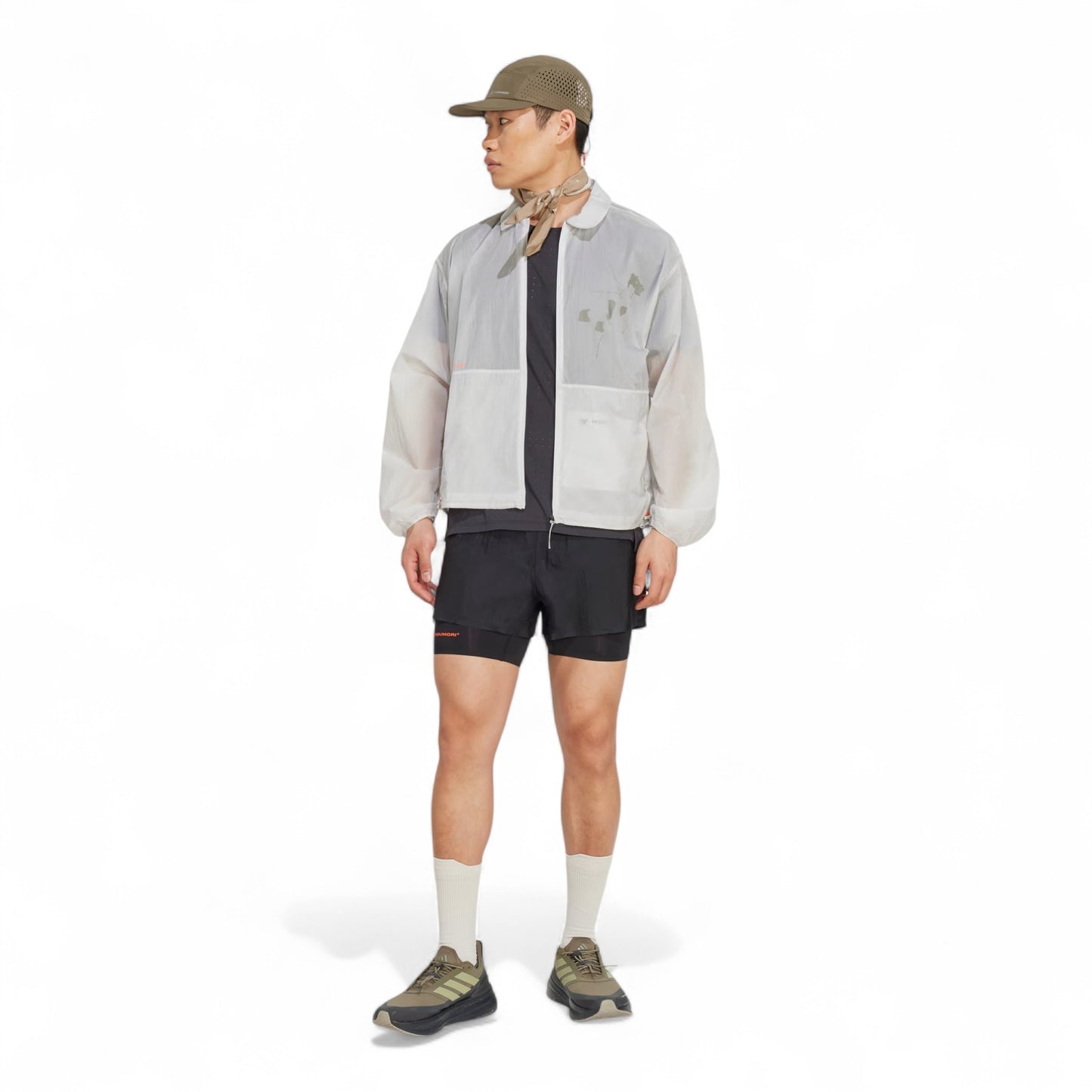 ADIDAS ADI365 H.KOUMORI RUNNING 2-IN-1 SHORTS