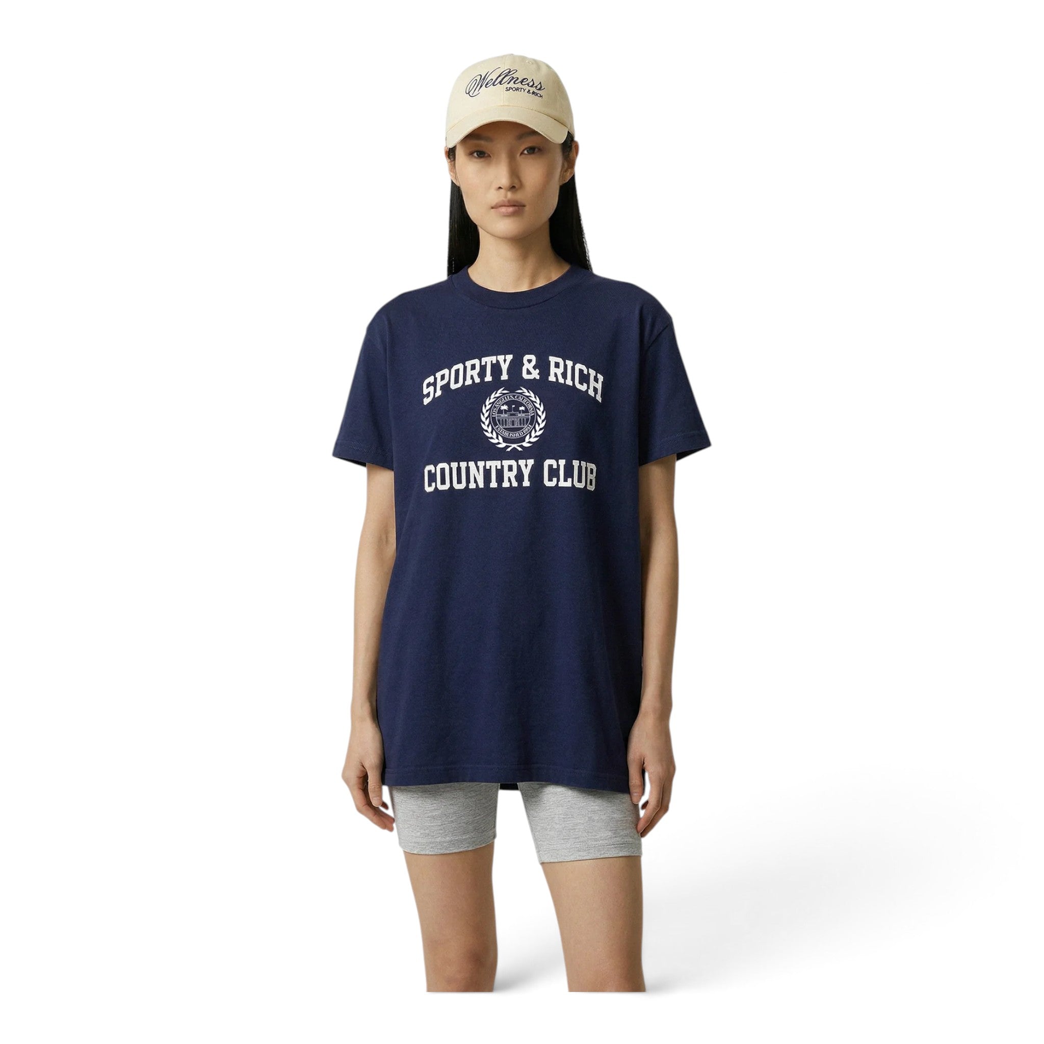 Sporty & Rich Varsity Crest Essential Tee