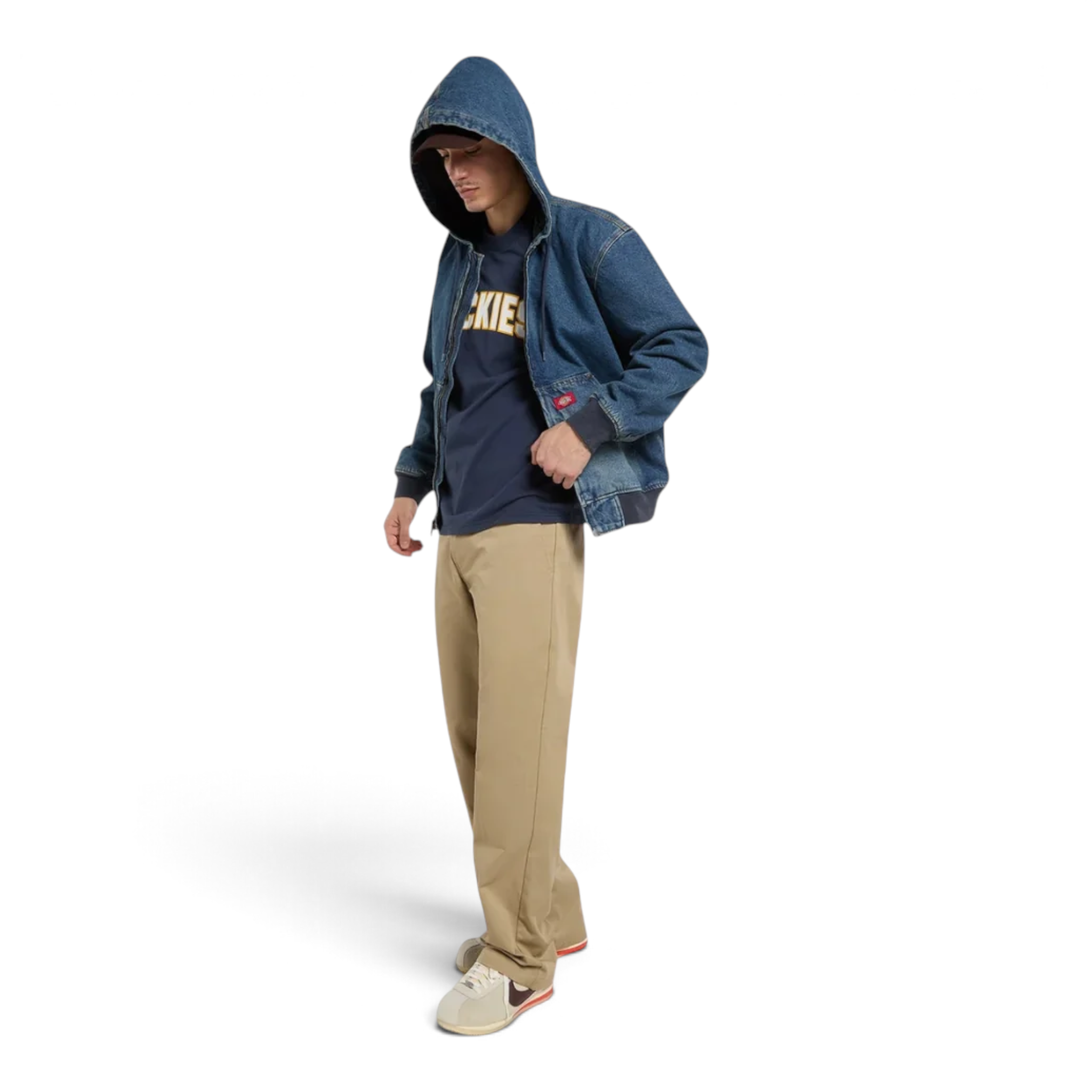Dickies Hilham Lined Denim Hooded Bomber Jacket