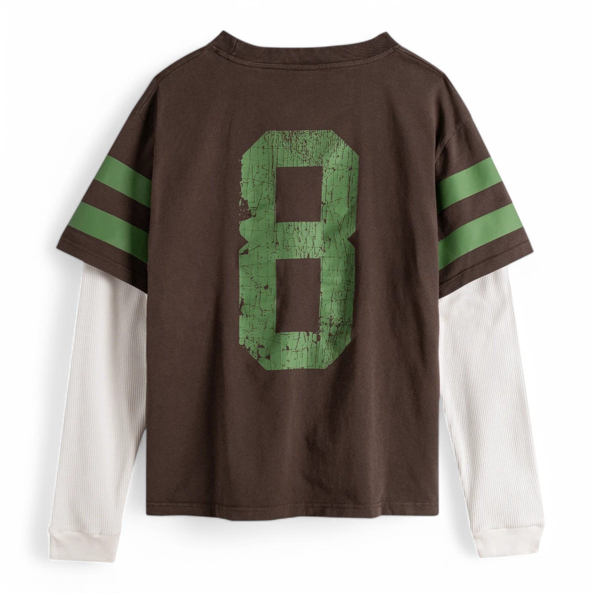 Bravest Studios Brown Number 8 Thermal Tee