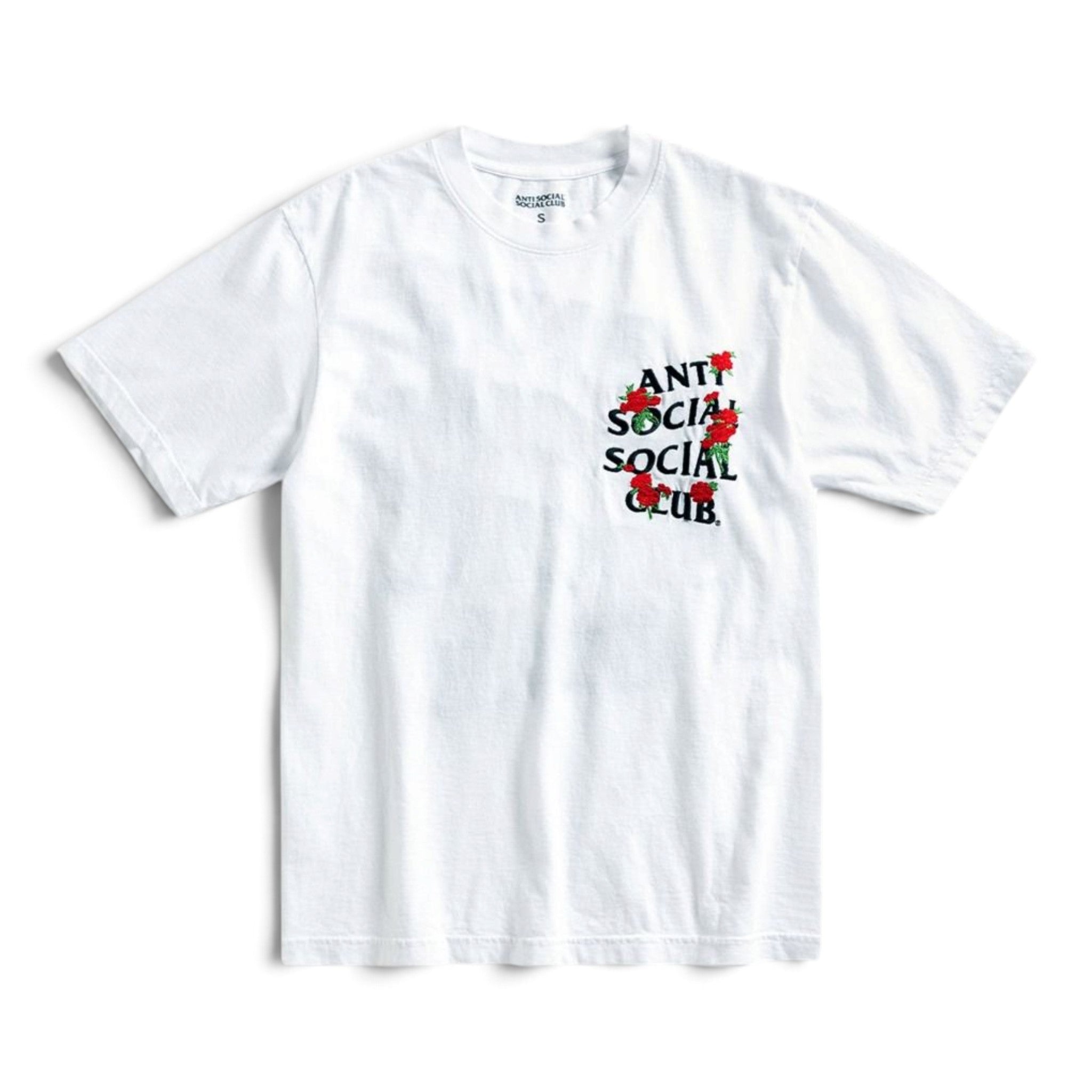 Anti Social Social Club Embroidered Rose Kkotch T-Shirt