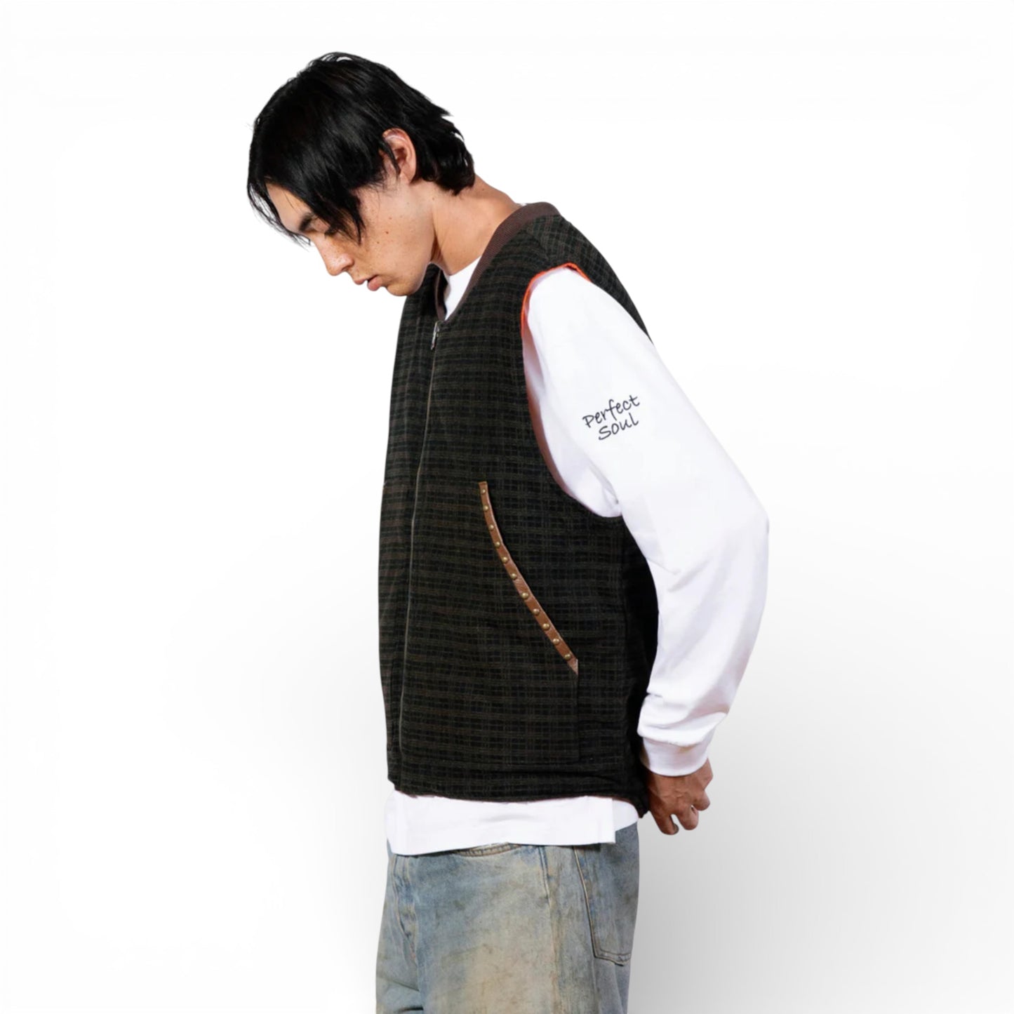 PLEASURES HORNS DENIM VEST