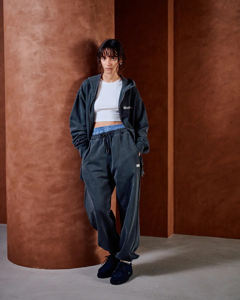 Wind And Sea Damage Pigment Zip Up Sweatshirt