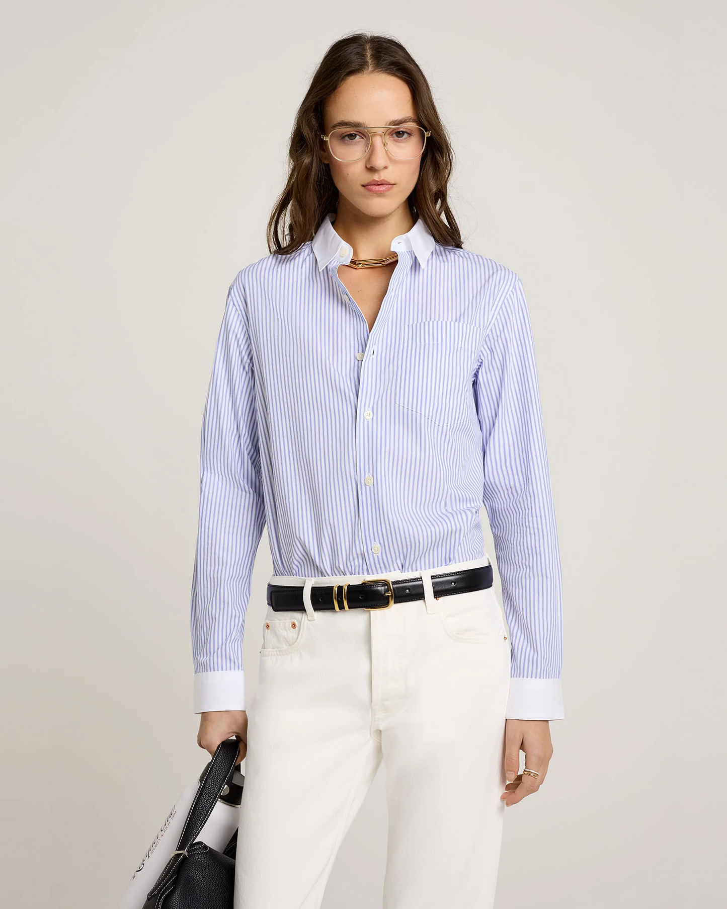 SPORTY & RICH BUTTON DOWN SHIRT