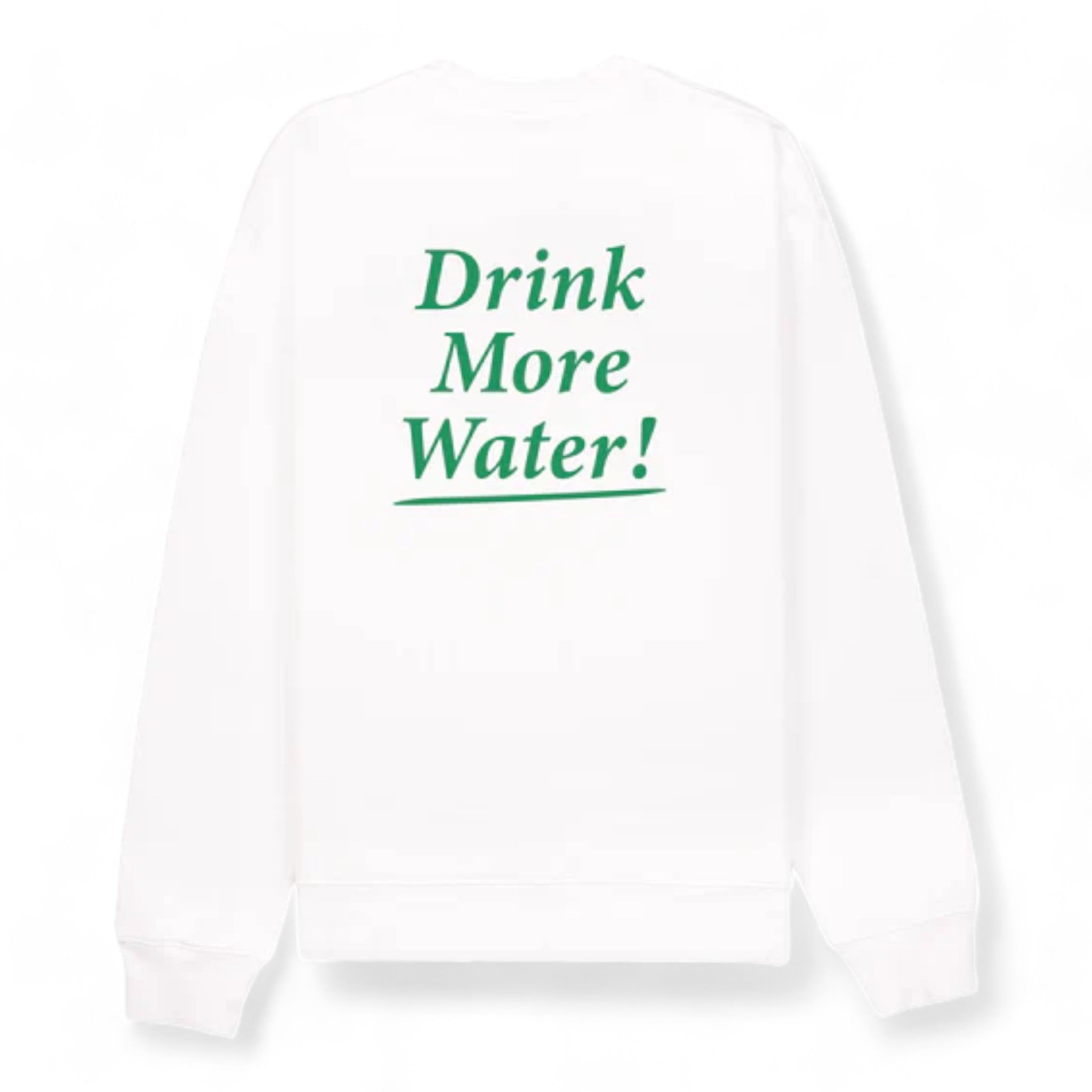 Sporty & Rich Drink More Water Crewneck