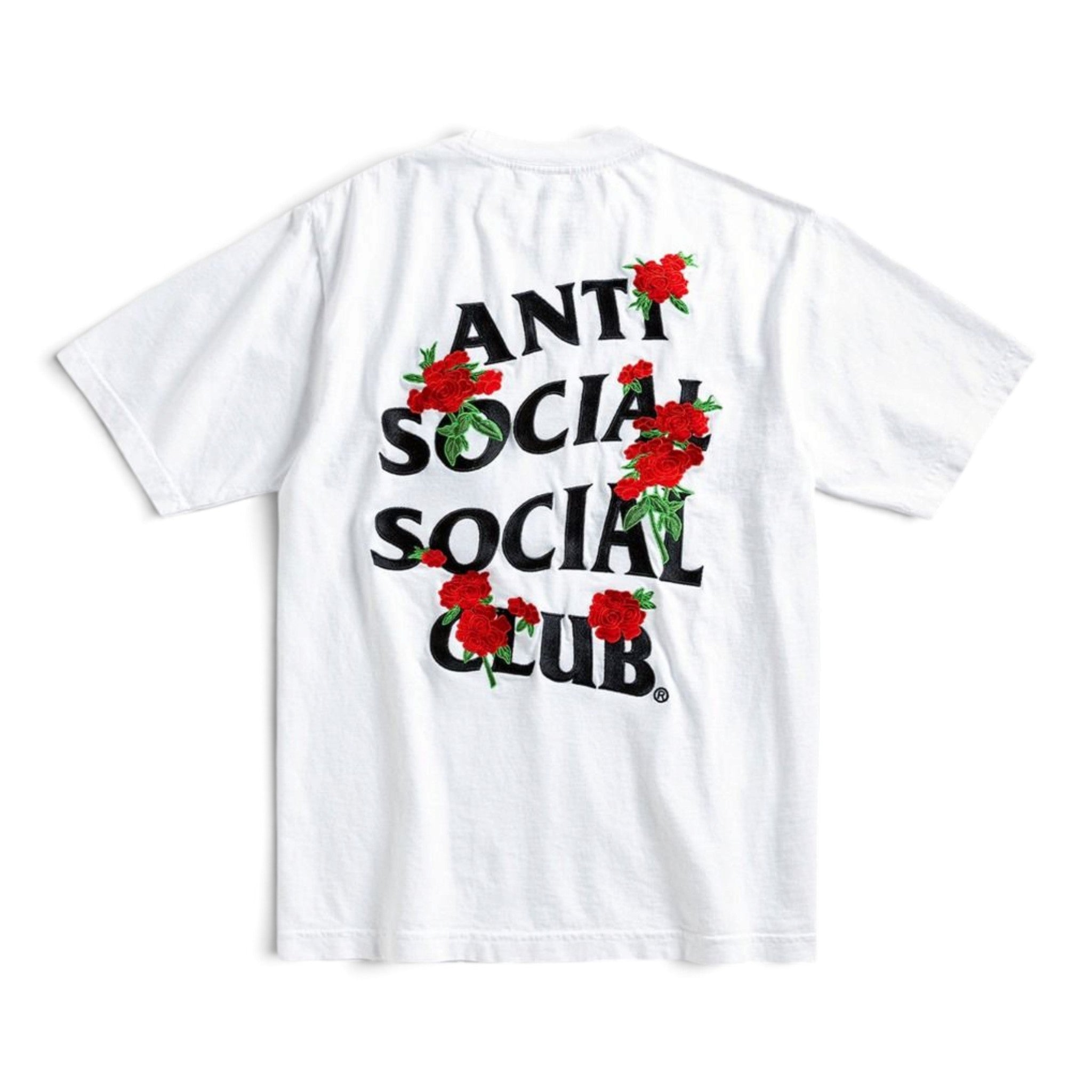Anti Social Social Club Embroidered Rose Kkotch T-Shirt