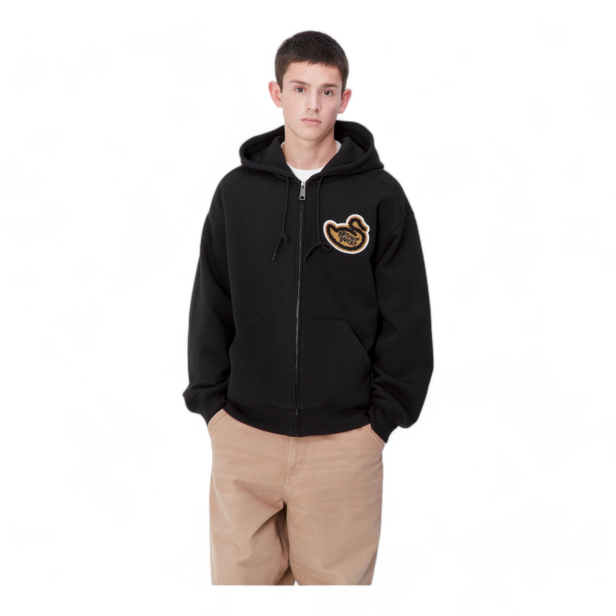 Carhartt WIP  Hooded Brown Ducks Jacket