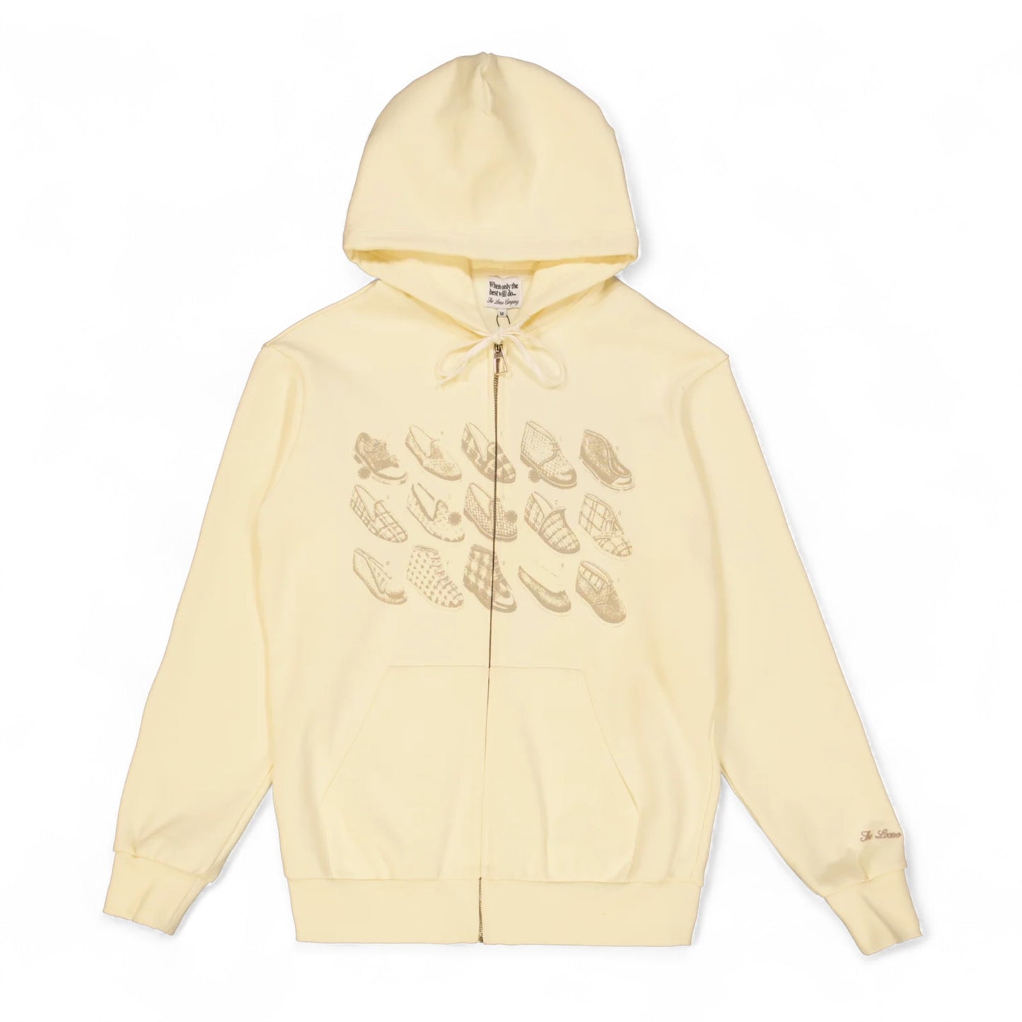 THE LOOSE COMPANY SLIPPER ZIP-UP HOODIE CREAM