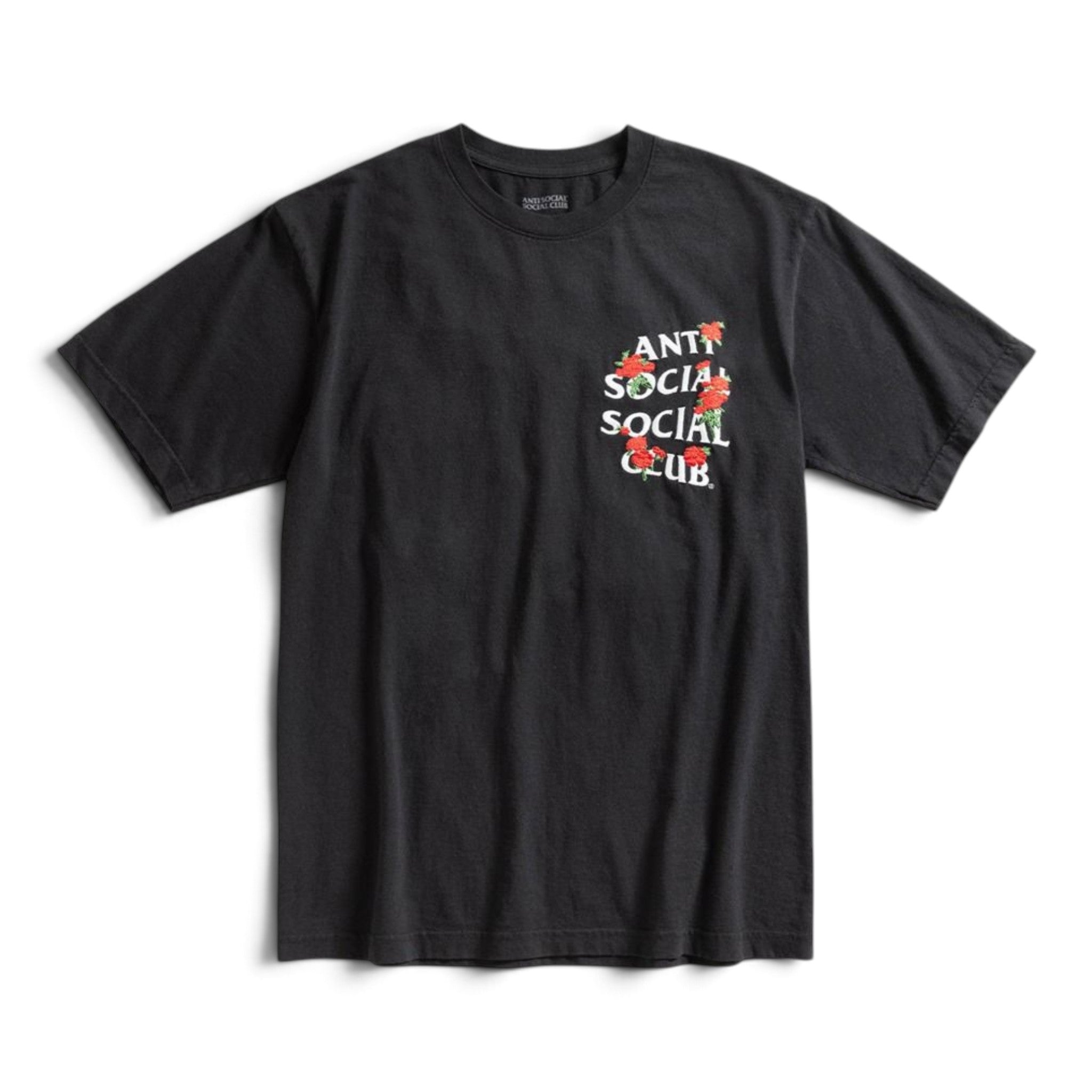 Anti Social Social Club Embroidered Rose Kkotch T-Shirt