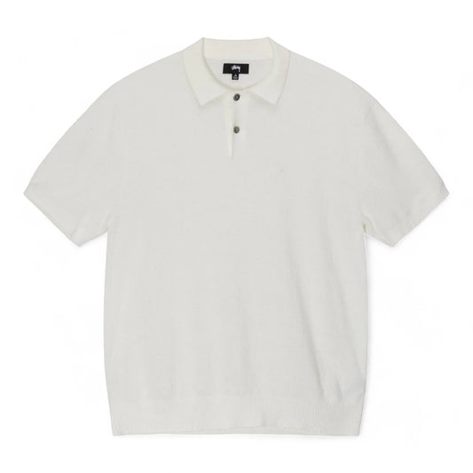 STUSSY TEXTURED SS POLO SWEATER